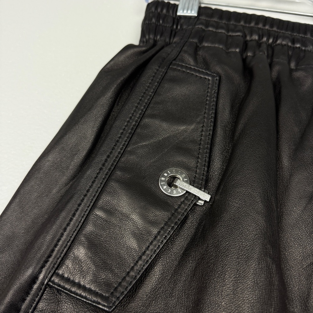 Dion Lee Lamb Leather Straight Wide Leg Pocket Cargo Pants - Picture 6 of 11